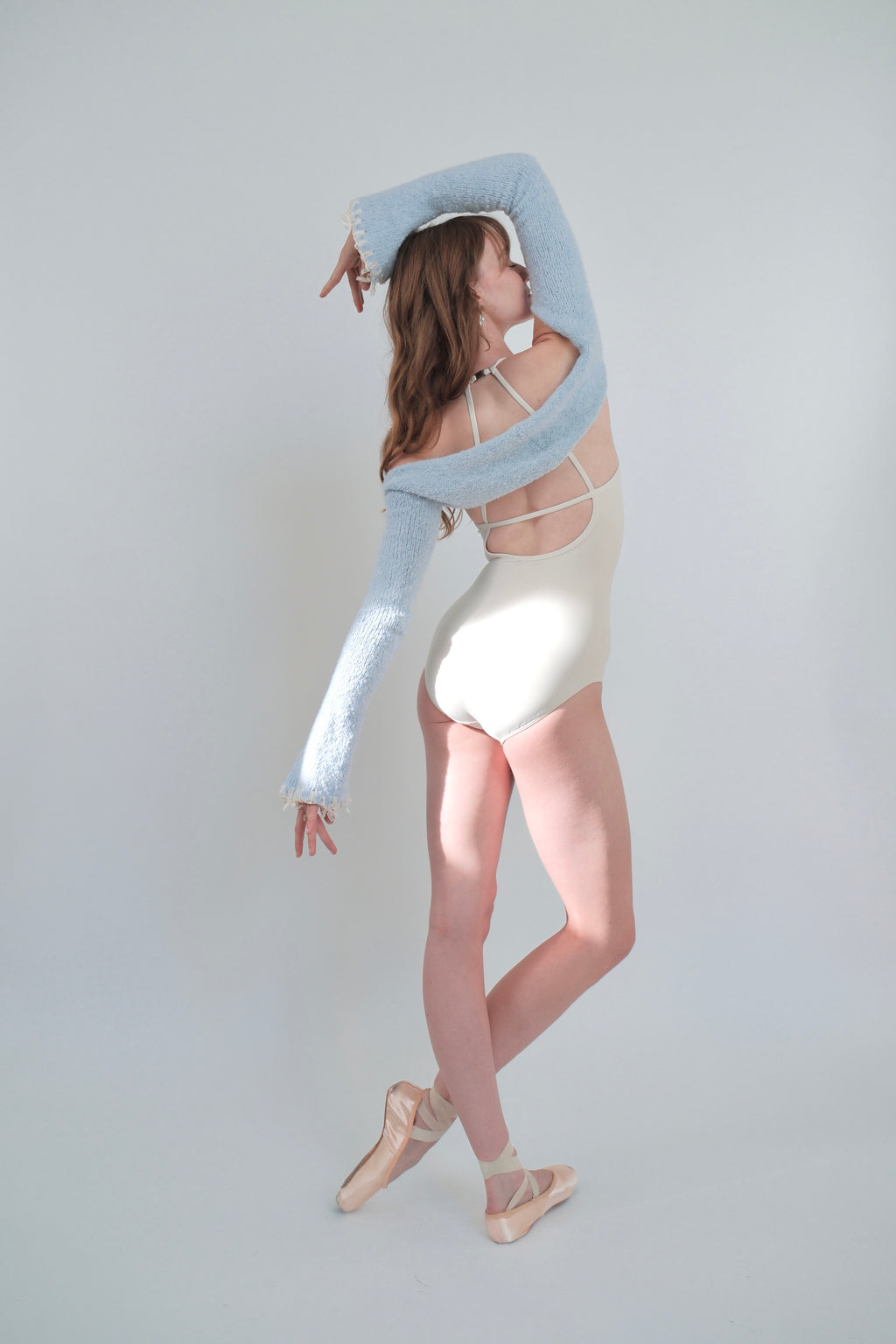 Moonlight Ribbon Edge Shrug/Scarf - Baby Blue