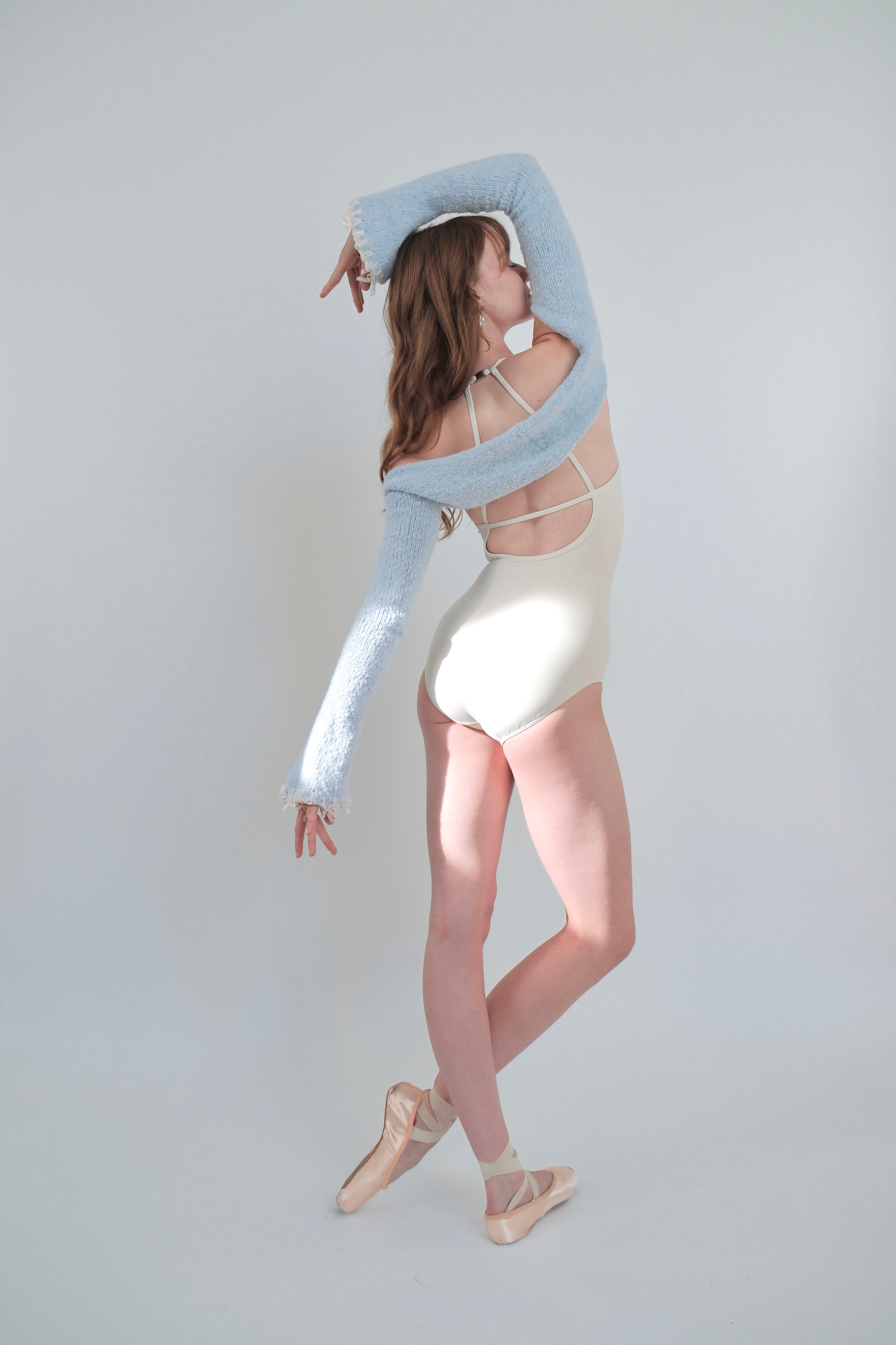 Moonlight Ribbon Edge Shrug/Scarf - Baby Blue