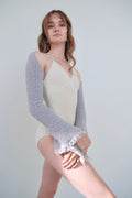 Moonlight Ribbon Edge Shrug/Scarf - Lilac Ash