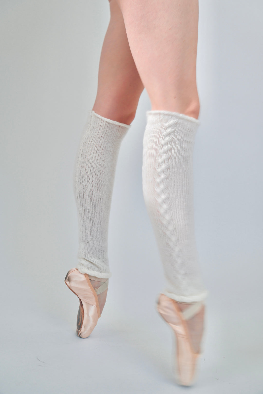 Cashmere Buttercream Cuff Leg Warmer - Cream (Cable Knit)