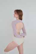 Cashmere Buttercream Cuff Shrug/Scarf - Opal Mauve / Cream