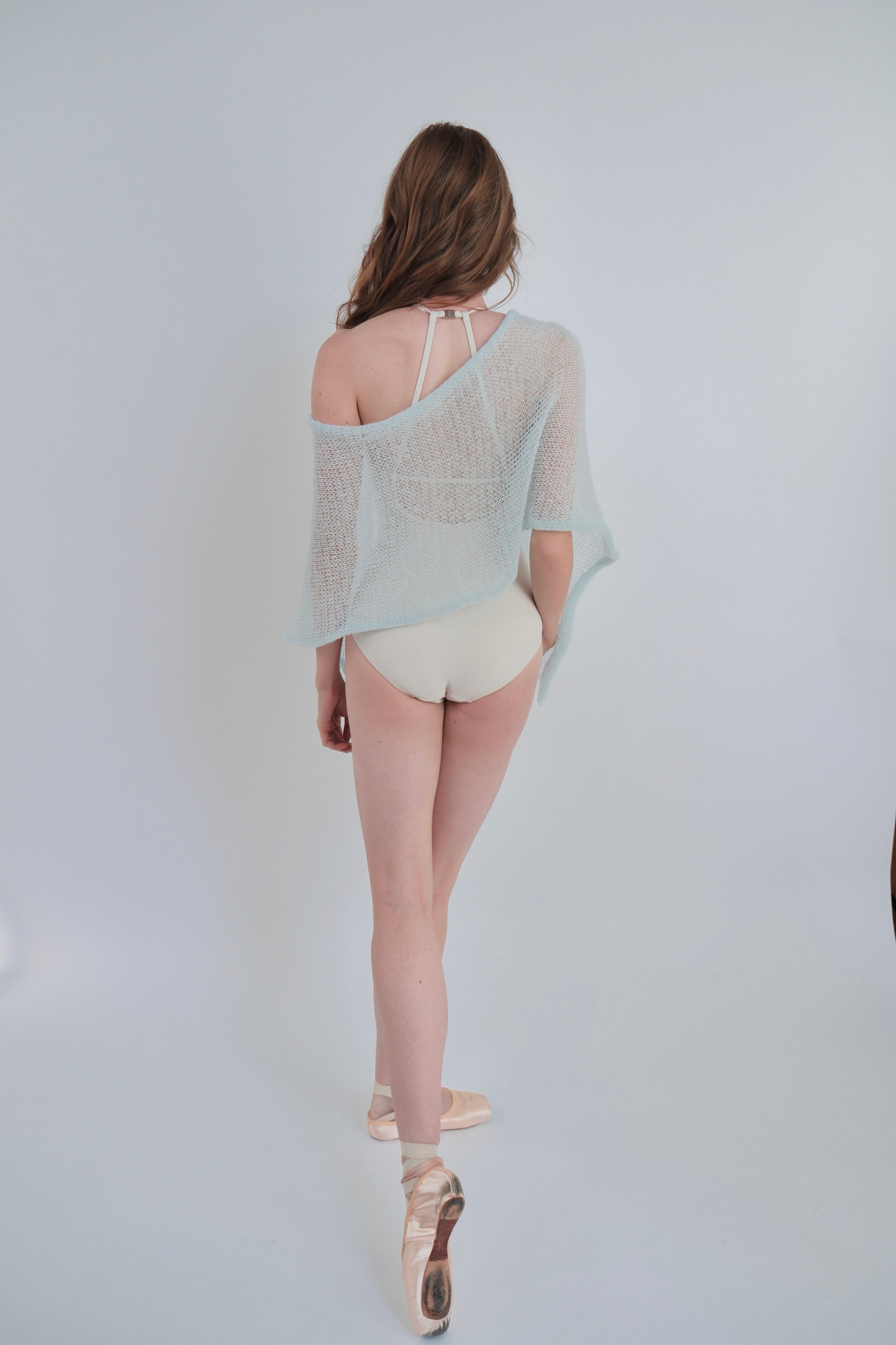 Mohair Sugarplum Shawl/Skirt - Seafoam