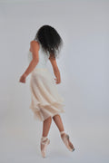 Mohair Sugarplum Furry Skirt - Ivory (Mid)