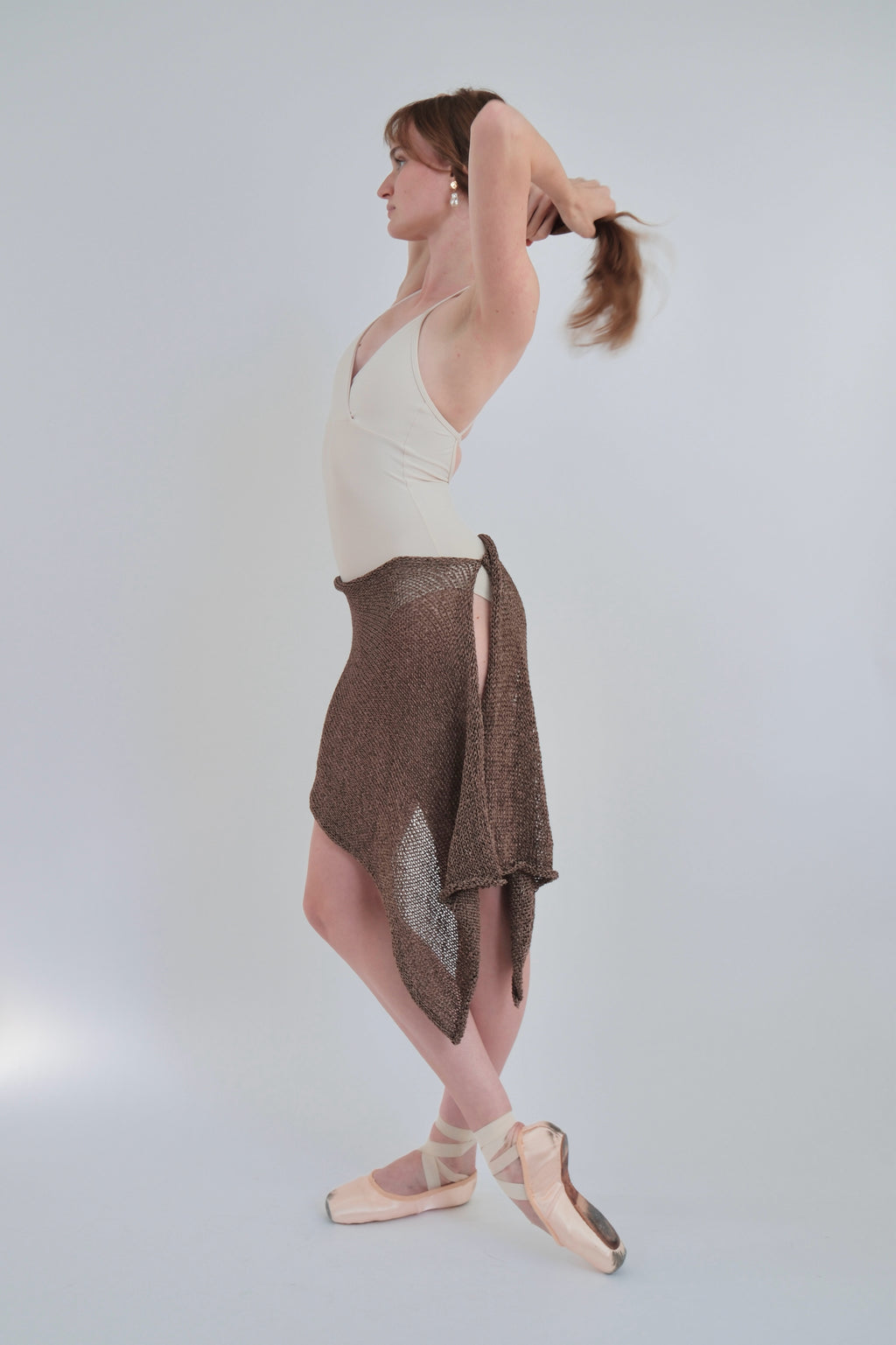 Metallic Shawl/Skirt - Metallic Espresso